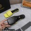 Versace La Medusa Leather Slides Yellow