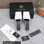 Versace La Medusa Leather Slides White