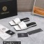 Versace La Medusa Leather Slides White