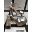 Gucci Multicolor Heel Platform Sandals Leather Metallic Silver