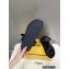 Fendi Feel Sandals Leather Black with Wide Bands 2022