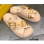 Fendi Fendigraphy Leather Slides Pink 2022