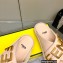 Fendi Fendigraphy Leather Slides Pink 2022