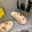 Fendi Fendigraphy Leather Slides Pink 2022