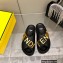 Fendi Fendigraphy Leather Slides Black 2022