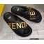 Fendi Fendigraphy Leather Slides Black 2022