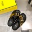 Fendi Fendigraphy Leather Slides Black 2022