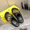 Fendi Fendigraphy Leather Slides Black 2022