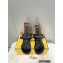 Fendi Feel Sandals Leather Black with Wide Bands 2022