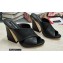 Dolce & Gabbana Heel 11cm Mules Calfskin Black with Geometric Heel 2022
