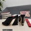 Dolce & Gabbana Heel 11cm Mules Calfskin Black with Geometric Heel 2022