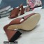 Dolce & Gabbana Heel 11cm Mules Calfskin Brown with Geometric Heel 2022