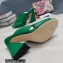Dolce & Gabbana Heel 11cm Mules Calfskin Green with Geometric Heel 2022