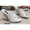 Dolce & Gabbana Heel 11cm Mules Calfskin White with Geometric Heel 2022