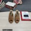Dolce & Gabbana Heel 11cm Mules Suede Camel with Geometric Heel 2022