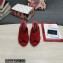 Dolce & Gabbana Heel 11cm Mules Suede Red with Geometric Heel 2022