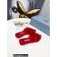 Prada Logo-print Plexiglas PVC Slides Red 2022