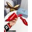 Prada Logo-print Plexiglas PVC Slides Red 2022