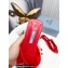 Prada Logo-print Plexiglas PVC Slides Red 2022