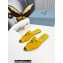 Prada Logo-print Plexiglas PVC Slides Yellow 2022