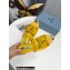 Prada Logo-print Plexiglas PVC Slides Yellow 2022