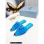 Prada Logo-print Plexiglas PVC Slides Blue 2022