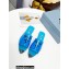 Prada Logo-print Plexiglas PVC Slides Blue 2022