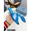 Prada Logo-print Plexiglas PVC Slides Blue 2022