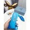 Prada Logo-print Plexiglas PVC Slides Blue 2022