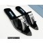 Prada Logo-print Plexiglas PVC Slides Black/Transparent 2022