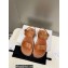 Celine CLEA TRIOMPHE SANDALs in Vegetal Calfskin Brown 2022