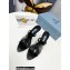 Prada Heel 10cm Logo-print Plexiglas PVC Slides Black/Transparent 2022