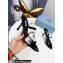 Prada Heel 10cm Logo-print Plexiglas PVC Slides Black/Transparent 2022