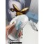 Prada Heel 10cm Logo-print Plexiglas PVC Slides Silver 2022
