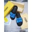 Fendi Feel Satin Slides Blue 2022