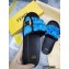 Fendi Feel Satin Slides Blue 2022