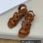 Dior Heel 4.5cm D-Club Sandals Brown 2022