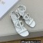Dior Heel 4.5cm D-Club Sandals White 2022