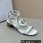 Dior Heel 4.5cm D-Club Sandals White 2022