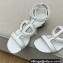 Dior Heel 4.5cm D-Club Sandals White 2022