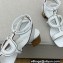 Dior Heel 4.5cm D-Club Sandals White 2022
