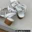 Dior Heel 4.5cm D-Club Sandals White 2022