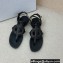 Dior D-Club Flat Thong Sandals Black 2022