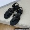 Dior D-Club Flat Thong Sandals Black 2022
