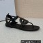 Dior D-Club Flat Thong Sandals Black 2022