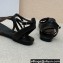 Dior D-Club Flat Thong Sandals Black 2022