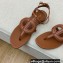 Dior D-Club Flat Thong Sandals Brown 2022