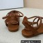 Dior D-Club Flat Thong Sandals Brown 2022