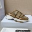 Dior D-Wander Open-back Sneakers Calfskin Beige 2022