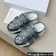 Dior D-Wander Open-back Sneakers Oblique Gray 2022